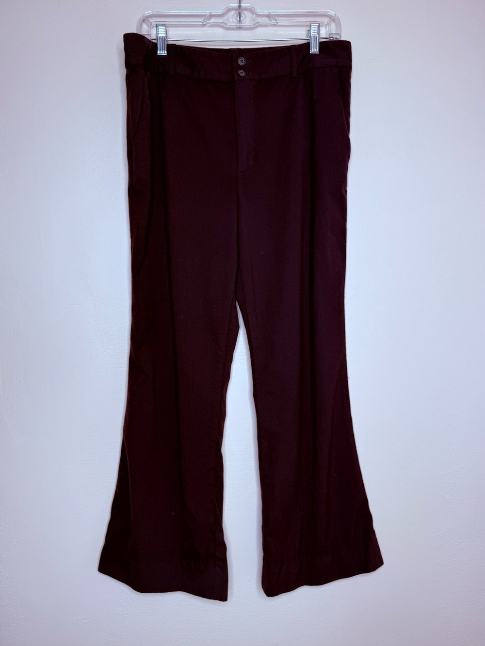 Lauren Ralph Lauren Wool Dark Brown Trousers Dress Pants Size 12